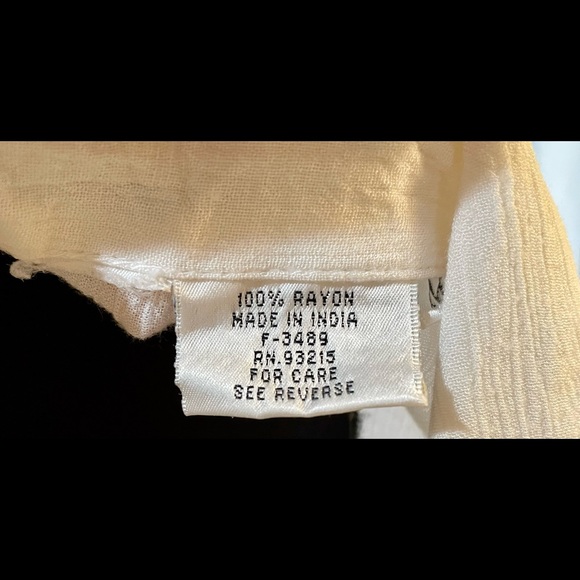 Sheer Rayon Button Up - Picture 3 of 3